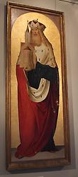 Gotisches Tafelbild des hl. Leopold, Stiftsmuseum Klosterneuburg. Foto: Doris Wolf, 2015