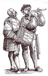 Pfeifer und Trommler, 16. Jh.