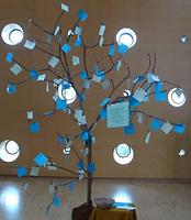 Fastenbaum in der Donaucity-Kirche, Wien 22. Foto: Doris Wolf, 2011