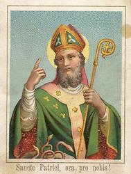 Sancte Patrici... Kleines Andachtsbild 19. Jh. Gemeinfrei