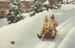 Freizeit anno dazumal, um 1900. Gemeinfrei