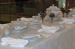 Tafelservice im Porzellanmuseum, Foto: Doris Wolf, 2012