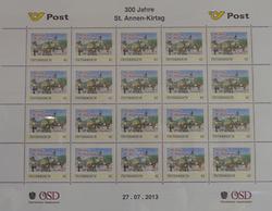 Sondermarken 300 Jahre Annenkirtag, 2013