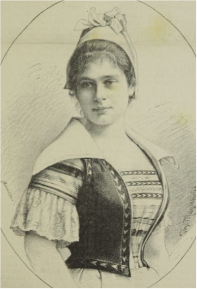 Bettina von Rothschild  1888 und 1892  im Wiener Salonblatt
