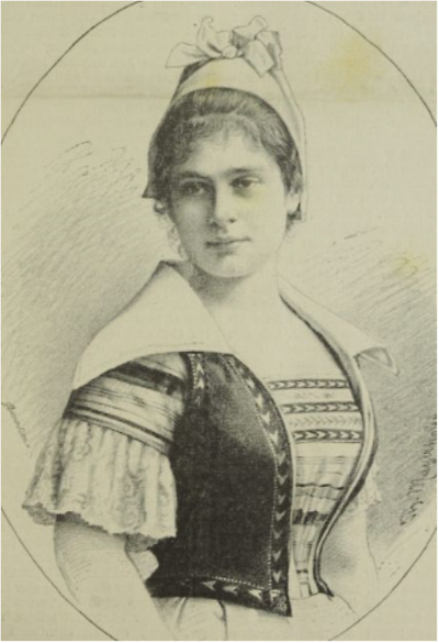 Bettina von Rothschild 1888 und 1892 im Wiener Salonblatt Bettina von Rothschild 1888 und 1892 im Wiener Salonblatt