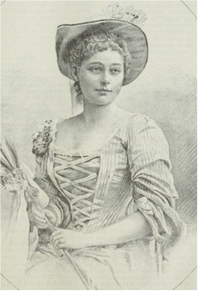 Bettina von Rothschild 1888 und 1892 im Wiener Salonblatt Bettina von Rothschild 1888 und 1892 im Wiener Salonblatt