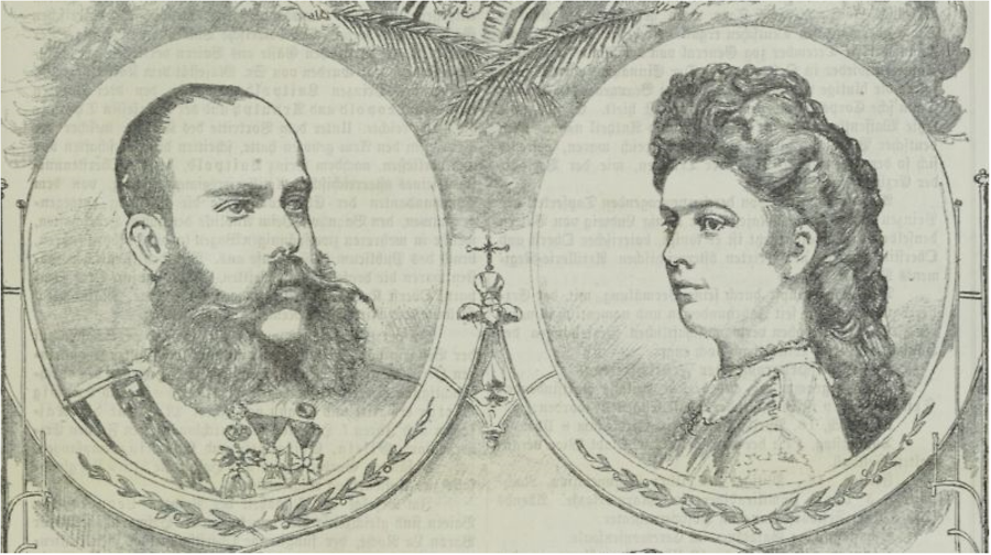 Kaiserpaar Salonblatt 1873 Kaiserpaar Salonblatt 1873