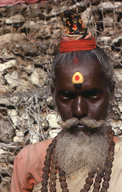 Weit aus dem Süden heraufgeheilter Sadhu Weit aus dem Süden heraufgeheilter Sadhu