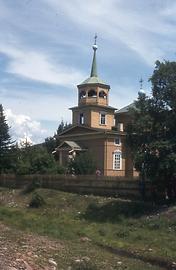 Die Nikolai-Kirche von 1846, ebenfalls ein Holzbau Die Nikolai-Kirche von 1846, ebenfalls ein Holzbau