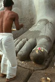 Eines des Verehrungsrituale ist die Übergießung (Sanskrit abhisheka) mit Wasser Eines des Verehrungsrituale ist die Übergießung (Sanskrit abhisheka) mit Wasser