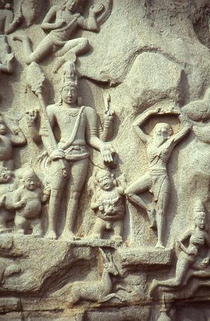 Darstellung von Gott Shiva und Asket Darstellung von Gott Shiva und Asket